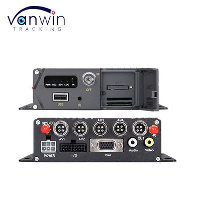 4 Channel ADAS DSM Mobile Car DVR, 4G GPS AHD SD Card Video Recorder with AHD Cameras, AI Driver Fatigue Detection & Collision Warning, Vehicle Surveillance DVR for Training Car, Truck, Bus & Commerci