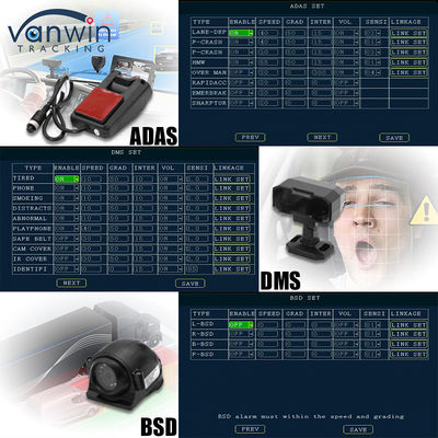 8CH AI Mobile DVR With ADAS DMS BSD Function MDVR Advanced Vehicle Security Solution