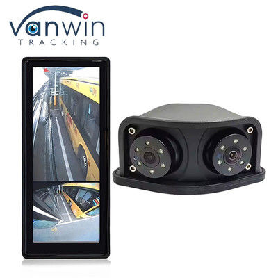 1080P Dual Lens Side View Blind Area HD IR Night Vision Rearview Mirror Rear View Backup Camera
