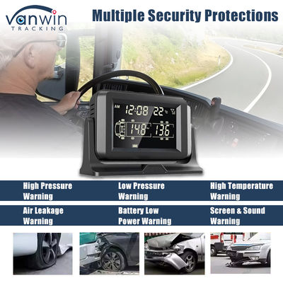 4CH GPS 4G Real Time Monitoring Mobile DVR External Tire Pressure Alarm Monitor System