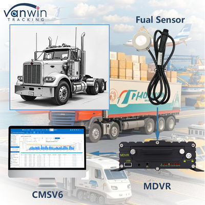 8CH Mobile DVR For Car Fuel Monitoring System And Fleet Management GPS For Truck Drivers
