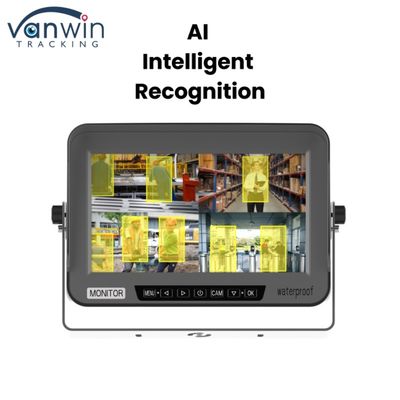 4 Channel AI Car Monitor Waterproof IPX69 Explosion-proof 10" AHD Display For Mechanical Vehicles
