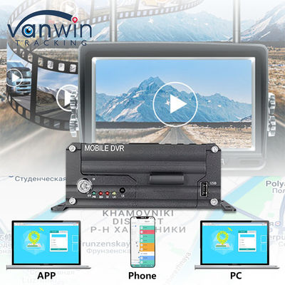 4CH 1080P HDD Mobile DVR 4G GPS Real Time Monitoring And Tracking Data Storge Device