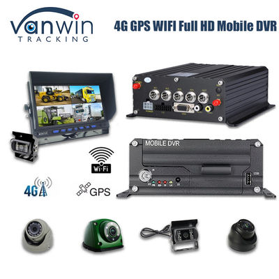 4CH 1080P HDD Mobile DVR 4G GPS Real Time Monitoring And Tracking Data Storge Device