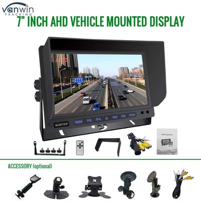 AHD Monitor 4 Channel 7 Inch Full HD1080P MDVR Split Display Car Monitor For Vehicle