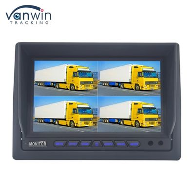 7-inch AHD Quad-Channel Split Car Monitor Vehicle Display Monitoring System