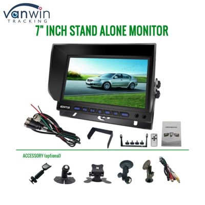 7-inch AHD Quad-Channel Split Car Monitor Vehicle Display Monitoring System