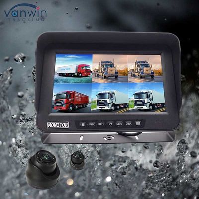 AHD 1080P MDVR Monitor 10.1 Inch 6 Channel Waterproof Split Display Monitor SD Card For Vehicle