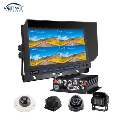 AHD/CVBS Multiple Video Mixed Input  4 Channel 7 Inch Split Display Car Monitor For Vehicle