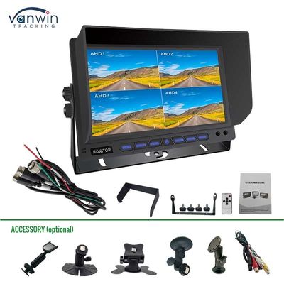 4 - Channel 7 - Inch Split Screen Car Monitor – Supports AHD & CVBS Mixed Video Input for Multi - Camera Vehicle Surveillance
