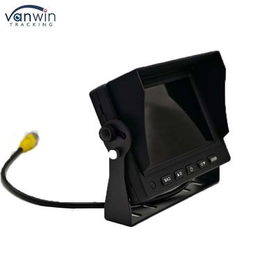 5 Inch LCD Screen TFT Car Monitor Metal Connector+4PIN CCD Color Rear View Reversing Camera 12-24v For Caravan Van Rv