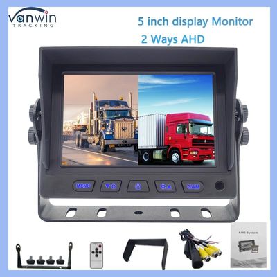 5 Inch Car GPS Monitor HD AHD Digital TFT LCD Small Auto Monitoring System IPS Rear View Display