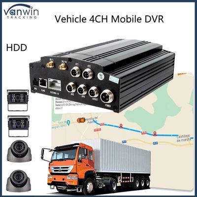 4 Channel Mobile DVR 4G GPS WIFI HDD 1080P AHD Card DVR For City Bus Trucks