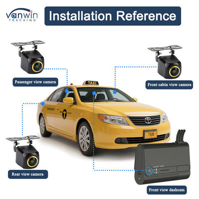 High Performance 1-4 Camera Dash Cam Video MDVR with AADA BSD DMS WIFI GPS 4G Functionality Car Camera for Taxi