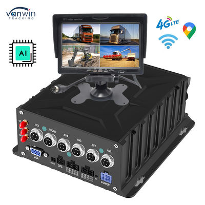 4CH 1080P AI Mobile DVR System with GPS Tracker & Vehicle Reverse Camera