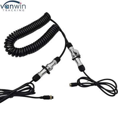 4Pin Waterproof Trailer Cable 12V Electronic Wire Camera for Double Truck Bus Tractor Rear View Cameras