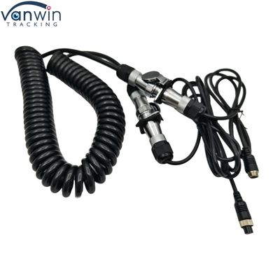 4Pin Waterproof Trailer Cable 12V Electronic Wire Camera for Double Truck Bus Tractor Rear View Cameras