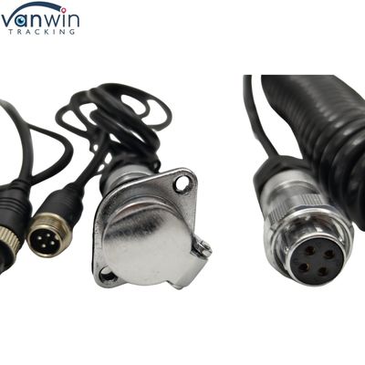 Smooth Rear View Experience with 4 Pin Spiral Wire for Industrial and Agricultural Monitoring Systems