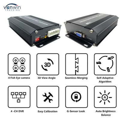 3D HD 1080P 360 Car Parking Camera Truck Reverse Warning Camera Car 360-degree Camera Bird 's-eye View of the Security System