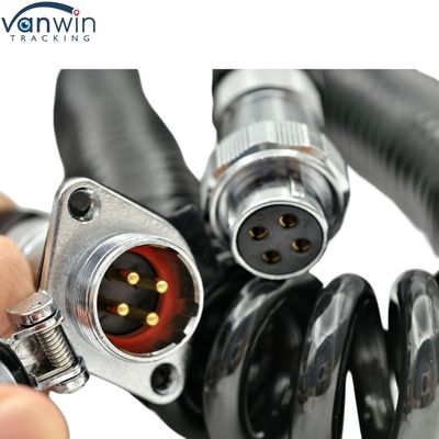 4Pin Waterproof Trailer Cable 12V Electronic Wire Camera for Double Truck Bus Tractor Rear View Cameras