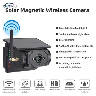 7 Inch Wireless IPS Screen Car Monitor Kit With 4 Solar Cameras Easy Install Night View BSD Security System Car Reversing Aid