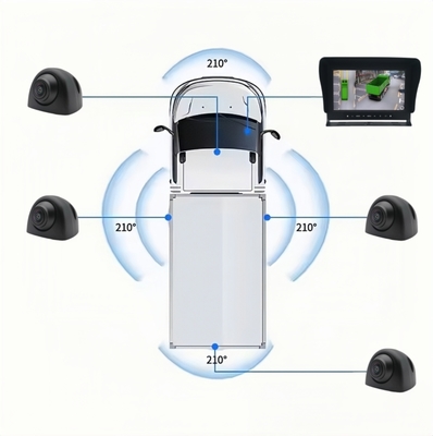360 Degree Surround View 3D Heavy Duty Truck Camera System AI Blind Spot Detection for Truck Bus RV Car Reversing Aid