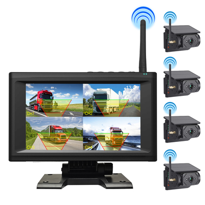 7-Inch Waterproof Display Screen 1/2/4CH Wireless Automatic Charging Monitoring Camera System
