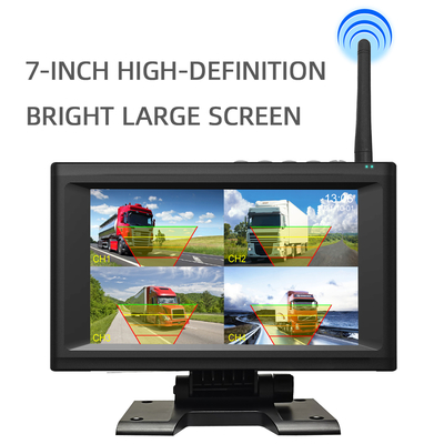 7-Inch Waterproof Display Screen 1/2/4CH Wireless Automatic Charging Monitoring Camera System