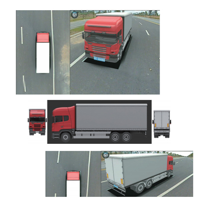 1080P AI Intelligent 360 Bird View Image System Panoramic Camera 3D Surround 4 Side Camera Driving Recorder Detection