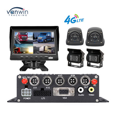 4CH MDVR 1080P Video Recorder with GPS 4G Remote Real-time Monitoring for Bus Truck Vans Fleet Management
