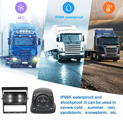 Professional 4CH 1080P MDVR For Trucks With 7" Monitor  4G/GPS Waterproof Camera & Reverse Aid - All-In-One Fleet Management Solution