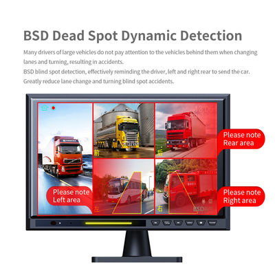 10.1" Touch Screen IPS BSD 5CH Split Car Rear View Monitor DVR AHD 1080P Reverse Parking Backup Camera Kit For RV Bus Truck