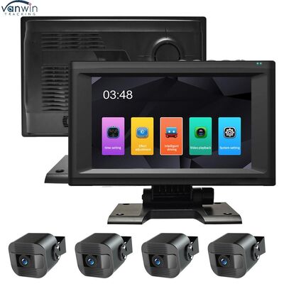 Four Channel BSD System AI Car Video Recorder 7 Inch Touchscreen Blind Spot Detection and Rear View Camera for Heavy Duty
