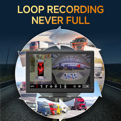 AI MDVR Surround View System with Four Fisheye Cameras Night Vision and High Frame Rate Recording for Heavy Duty Vehicles