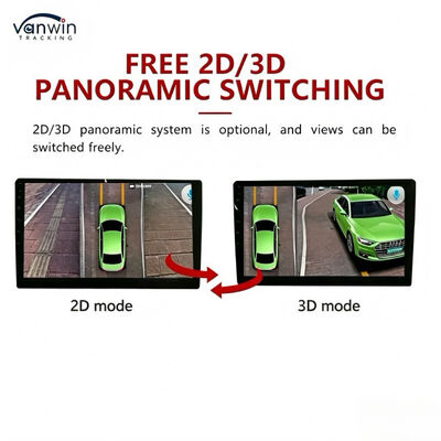 3D Ultra HD 1080P 360° Bird's Eye View Camera, Car Truck Panoramic Surround View Parking System with Reverse Safety Prompt