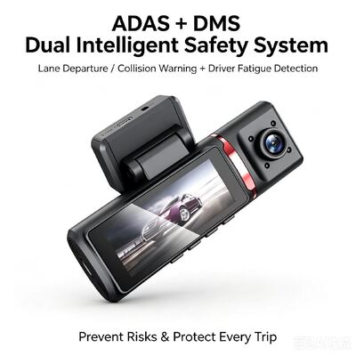 3‑Channels AI 4G Dash Camera 4K Front, ADAS & DMS, GPS Tracking, 24/7 Parking Monitor