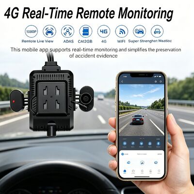 24V 4CH AI Dash Cam Kit Vehicle Security Camera DVR with DMS ADAS BSD Side Camera for Truck/Bus