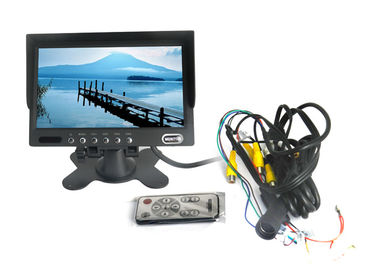 Quad car tft lcd monitor 7 inches Screen with 4 Video Cameras Inputs