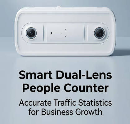 1080P Bus Passenger Counting MDVR Camera, 3D Binocular Bus People Counter, GPS Mobile DVR for Passenger Flow & Safety Monitoring