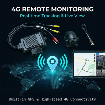 Smart 4G Dash Recorder with AI Video Telematics GPS WiFi & SOS Panic Button for Fleet Safety