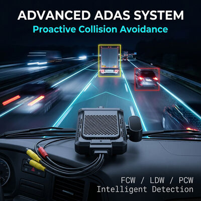 Smart 4G Dash Recorder with AI Video Telematics GPS WiFi & SOS Panic Button for Fleet Safety