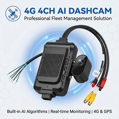 Heavy Duty Truck 4G Dash Recorder with ADAS BSD - GPS Telematics Fleet Camera with SOS Panic Button