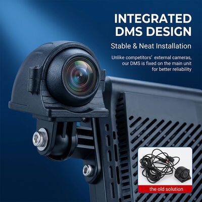 Heavy Duty Truck 4G Dash Recorder with ADAS BSD - GPS Telematics Fleet Camera with SOS Panic Button