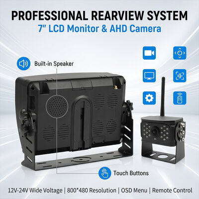 7" IPS Monitor Wireless Security Camera System with 4PCS Cameras Dual-Band 2.4/5.8G