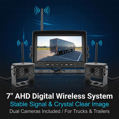 Digital Wireless Backup Camera System 9" Touchscreen Monitor Zero Delay Extra Long Range Signal Kit for Travel Trailer Motorhome