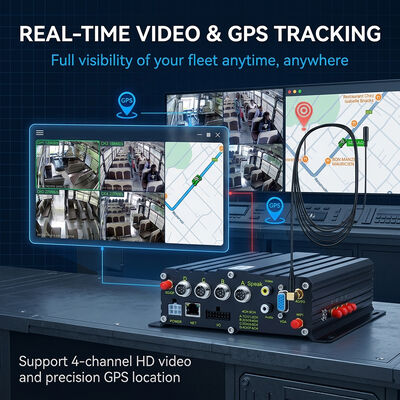 Construction Dump Truck Safety High-Precision Load Sensor and Mobile DVR Video Telematics System