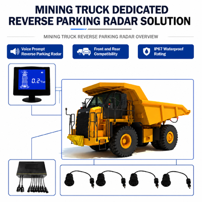 Mining Truck AEBS Safety Emergency Braking System Front and Rear BSD Blind Spot Warning DMS Driver Fatigue Monitoring