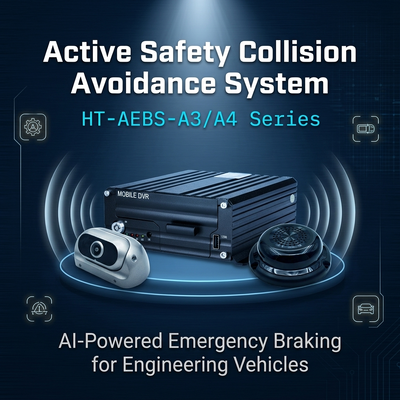 4G Mobile DVR Kit with AI Monitoring and Active Braking AEBS System for Trucks