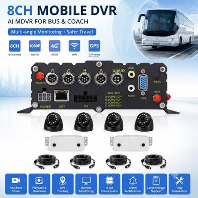 4G WIFI Bus Passenger Counting System With Real-Time Counting and 98% Accuracy MDVR