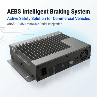 5G/4G Connected Fleet Telematics System: AI MDVR Dashcam Recorder with 77GHz Radar AEBS Digital Brake Motor ADAS DMS Alarm